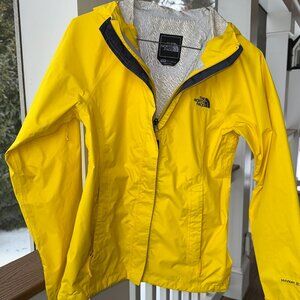 The North Face Jacket Womens XS Yellow Hyvent 2.5L Hooded Windbreaker Rain
